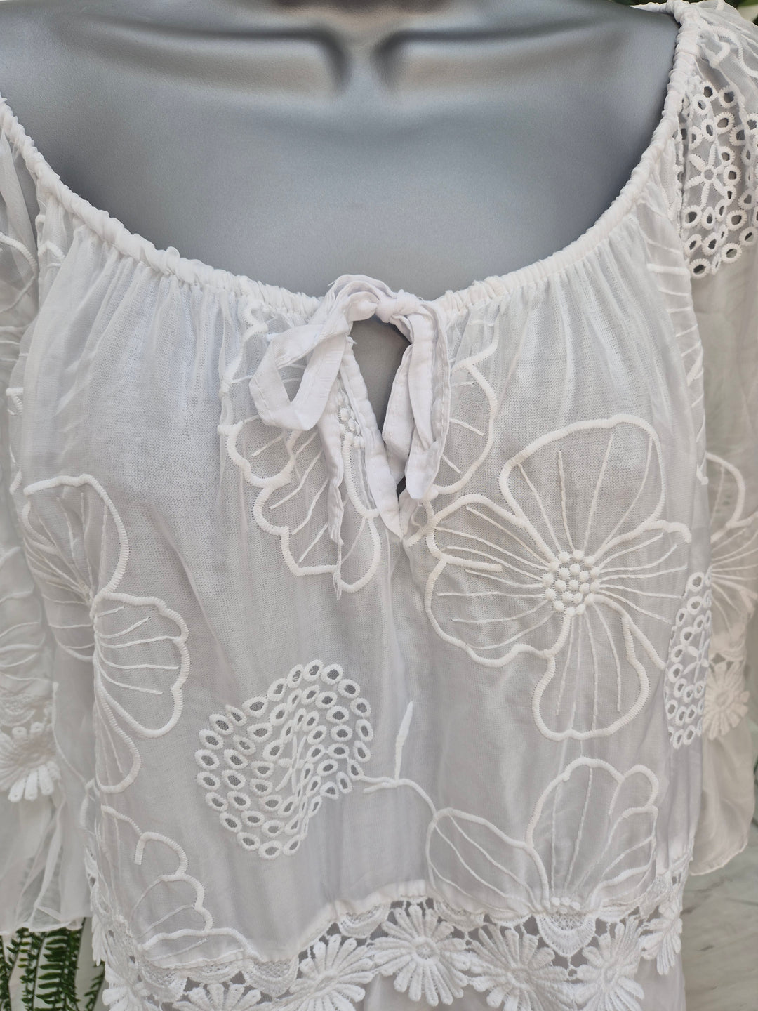 Florence Lace Top - (choose your Colour)