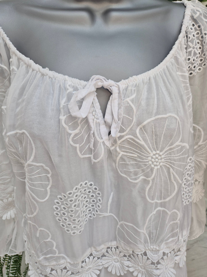 Florence Lace Top - (choose your Colour)