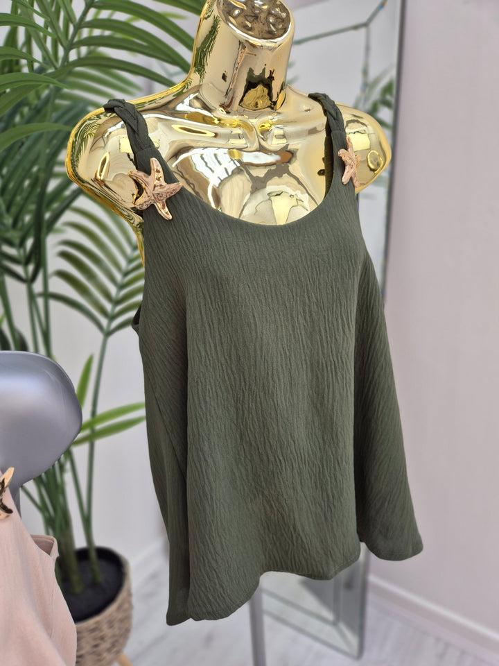 Starfish Plaited Top (choose your Colour)