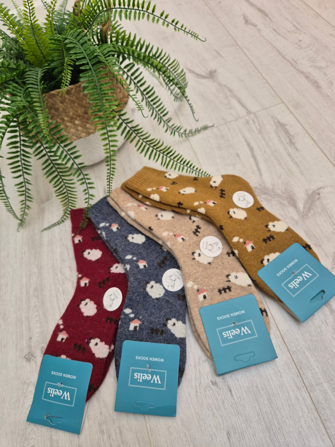 Cosy Soft Socks - Sheep (choose your Colour)