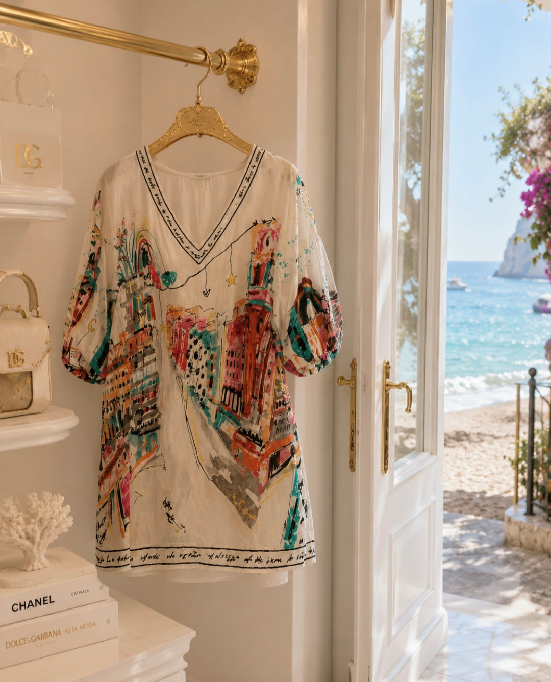Sicily Dress - One Size/Curvy (fits from Size 10 up to Size 16/Small Busted 18) - Multi