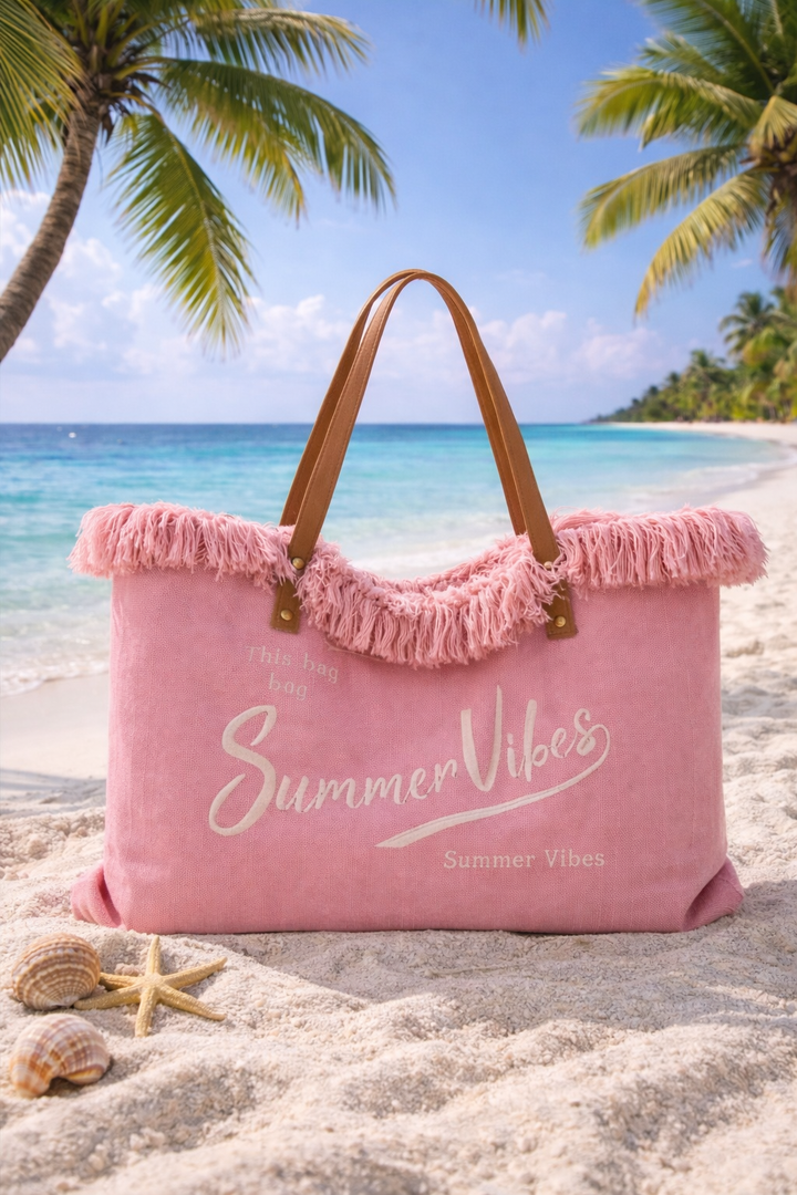 Summer Vibes Beach Bag - (choose your Colour)
