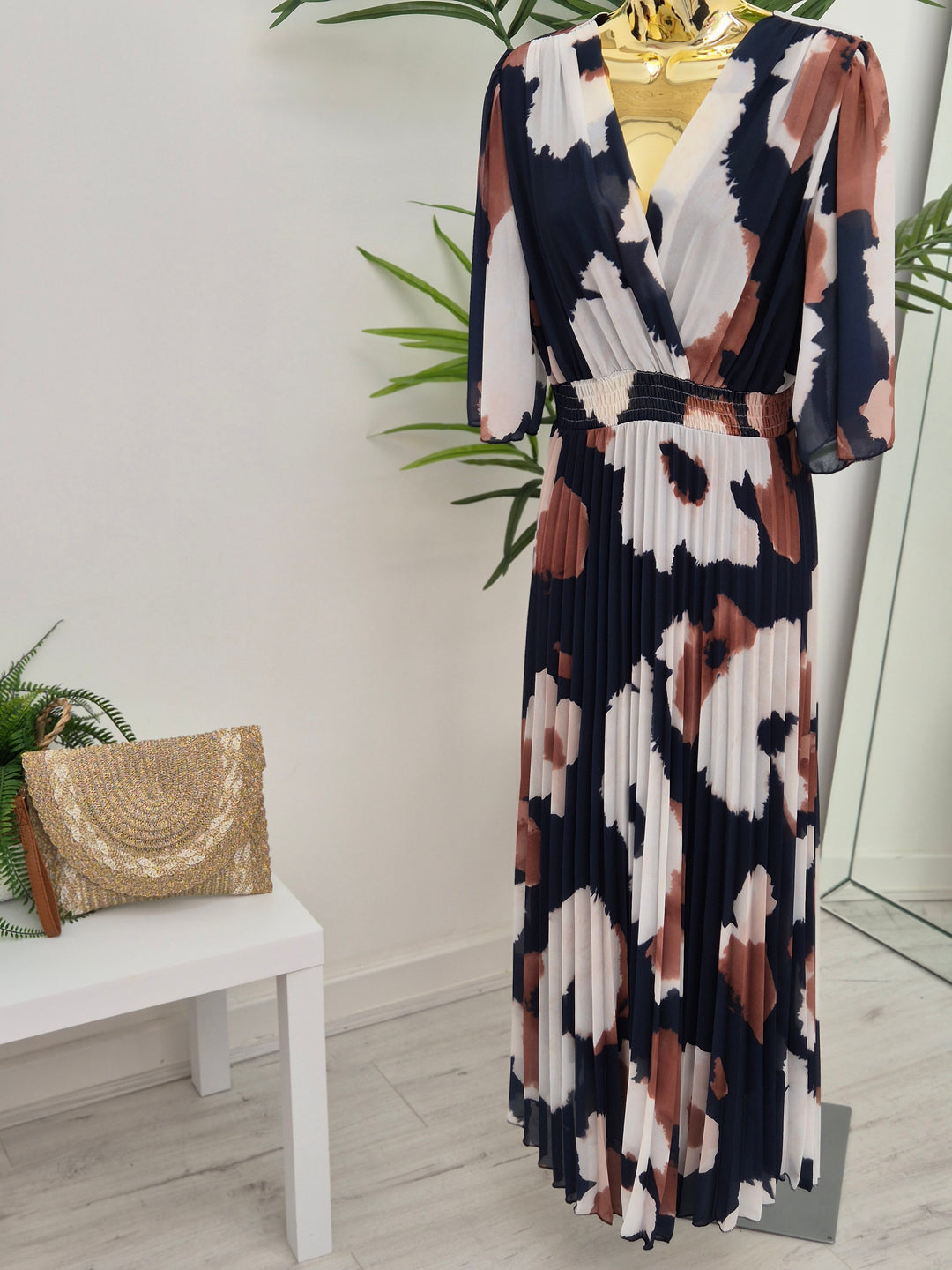 Maisy Moo Pleated Wrap Dress - (choose your Colour) - (One Size fits up to Size 16)