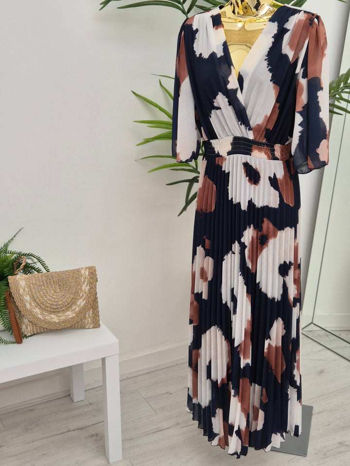 Maisy Moo Pleated Wrap Dress - (choose your Colour) - (One Size fits up to Size 16)