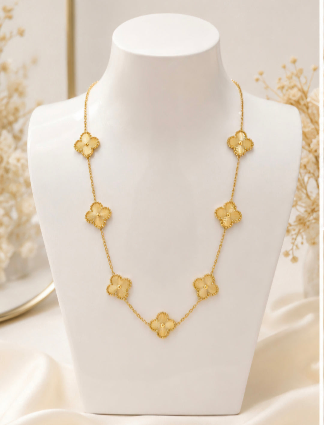 Clover - Gold Tone (choose either Earrings, Necklace or Bracelet)