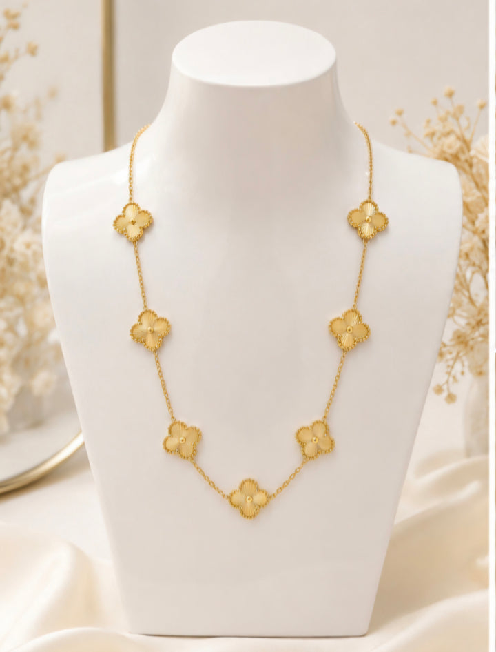 Clover - Gold Tone (choose either Earrings, Necklace or Bracelet)
