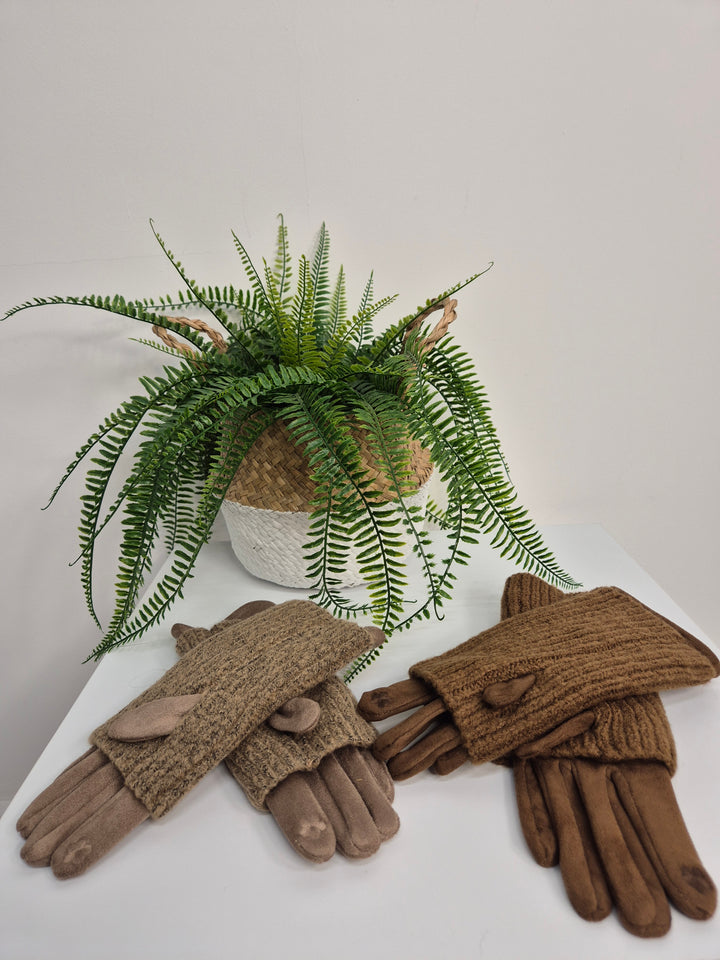 4 in 1 Gloves - Camel