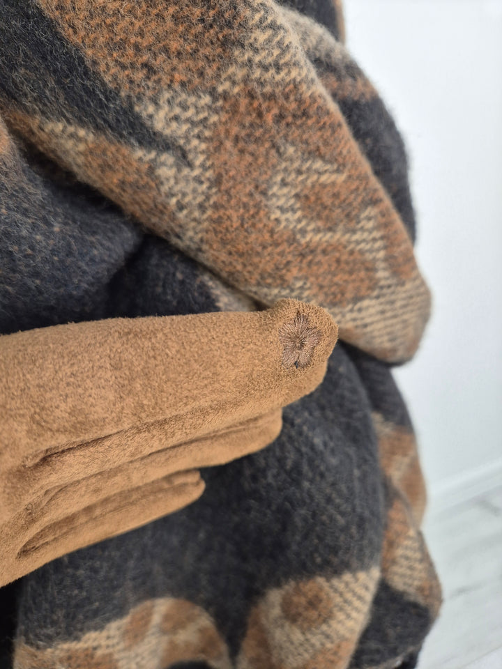 4 in 1 Gloves - Camel