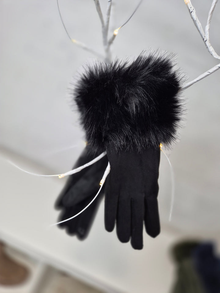 Oslo Gloves with Faux Fur - (choose your Colour)