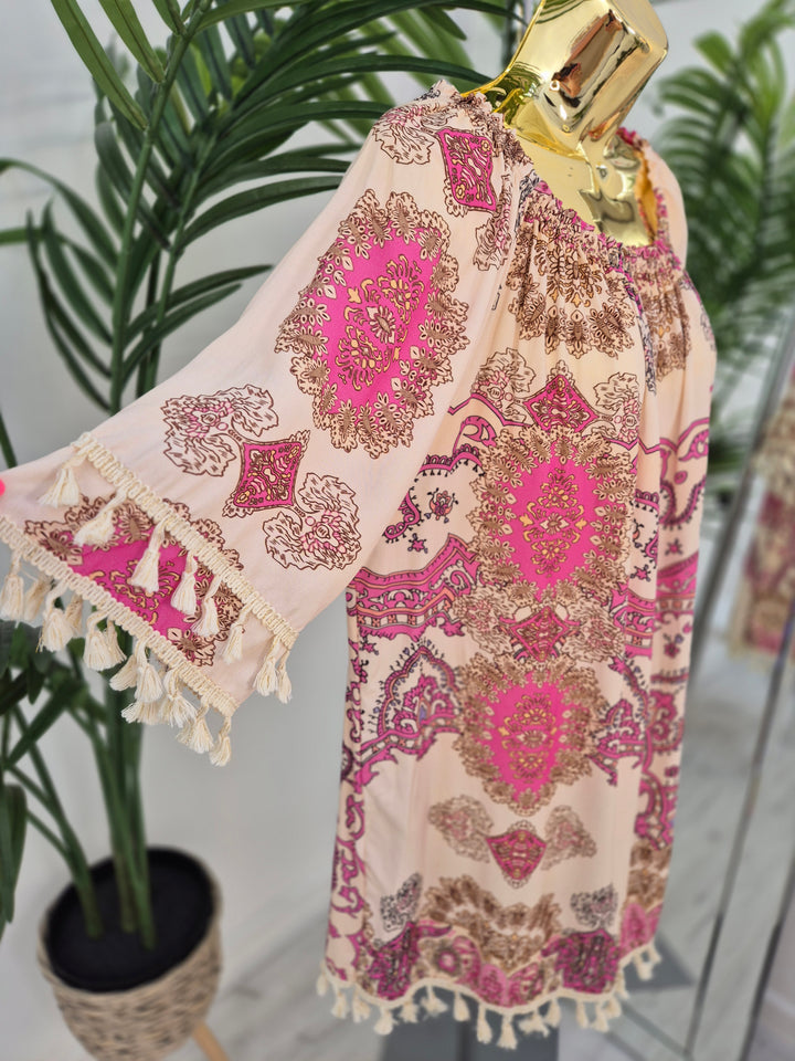 Penny Paisley Bardot Top - (choose your Colour)