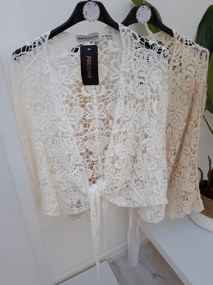 Tuscan Crochet Shrug/Cardigan - (choose your Colour) - (Curvy)