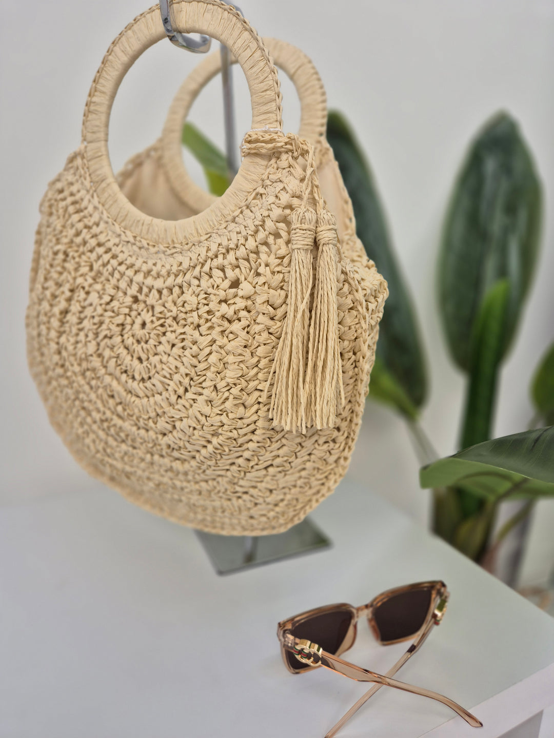 Woven Raffia Bag - (choose your Colour)