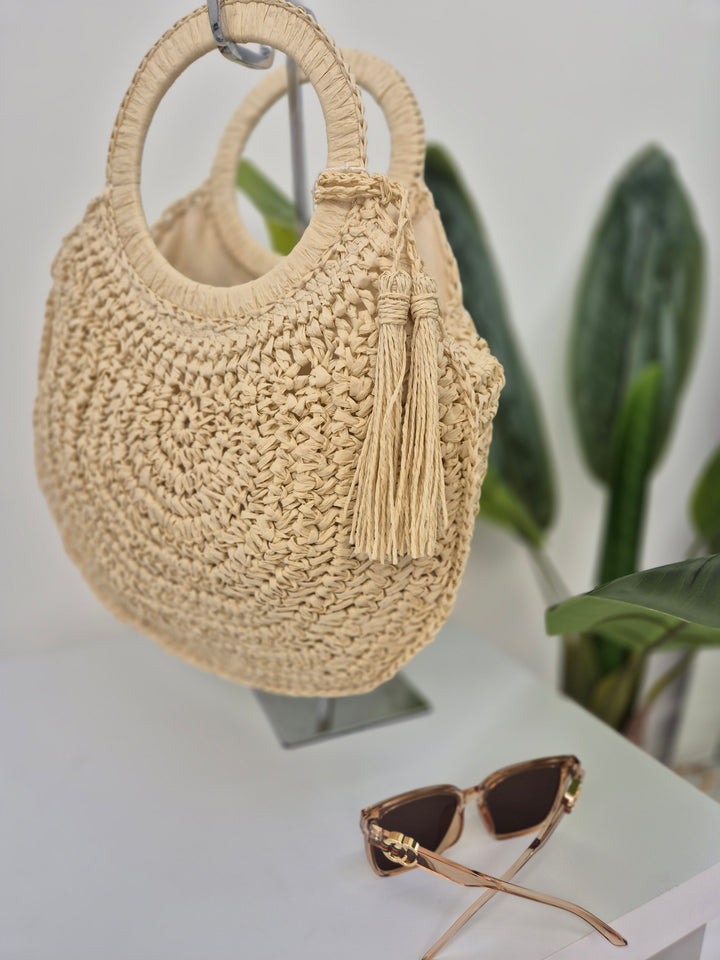 Woven Raffia Bag - (choose your Colour)