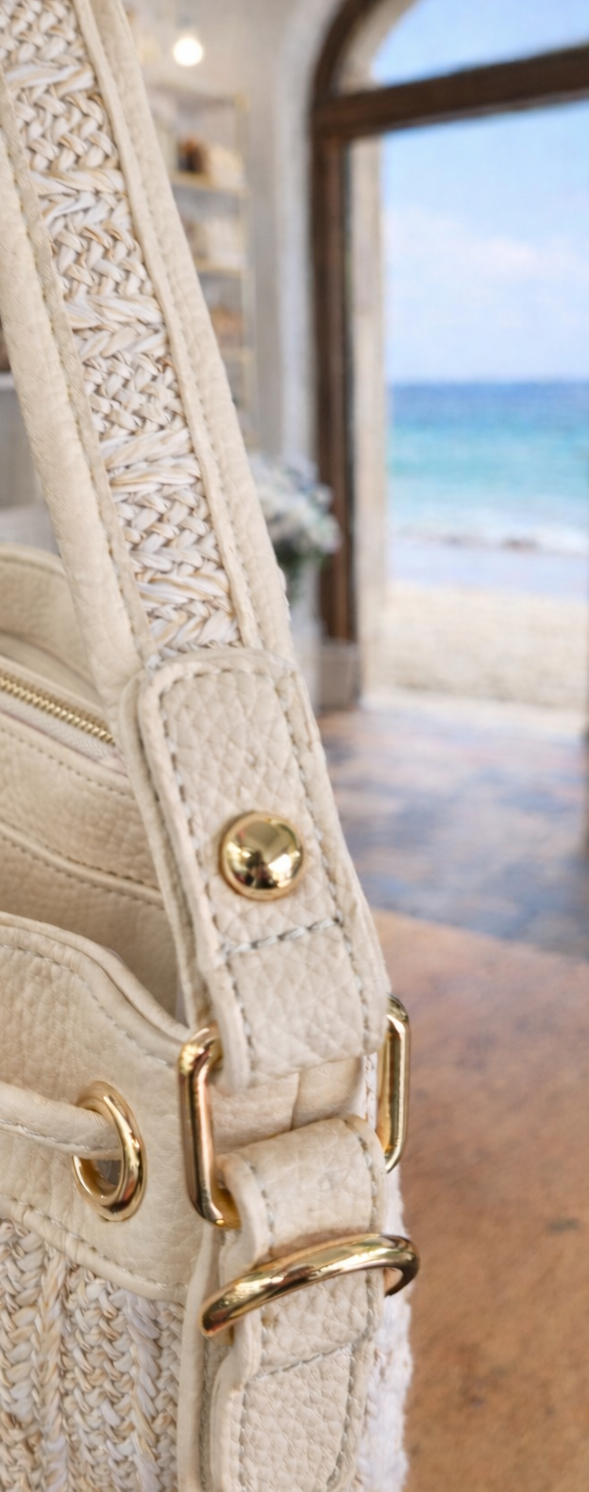 Lace Bucket Bag - Cream