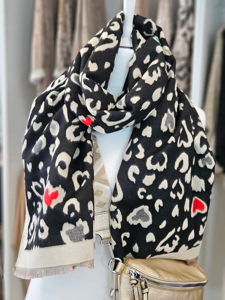 Leopard Print Scarf - Multi