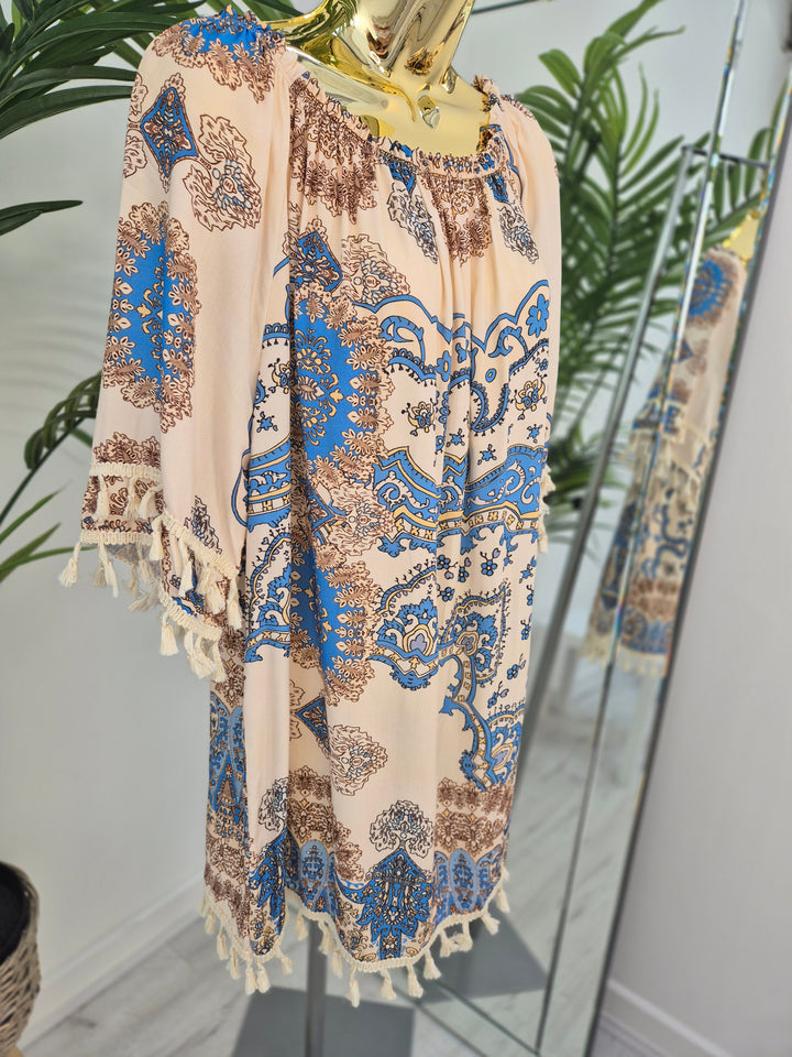 Penny Paisley Bardot Top - (choose your Colour)