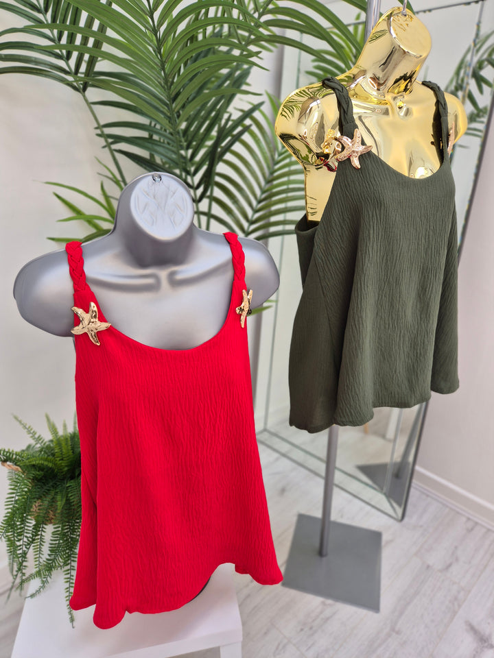 Starfish Plaited Top (choose your Colour)