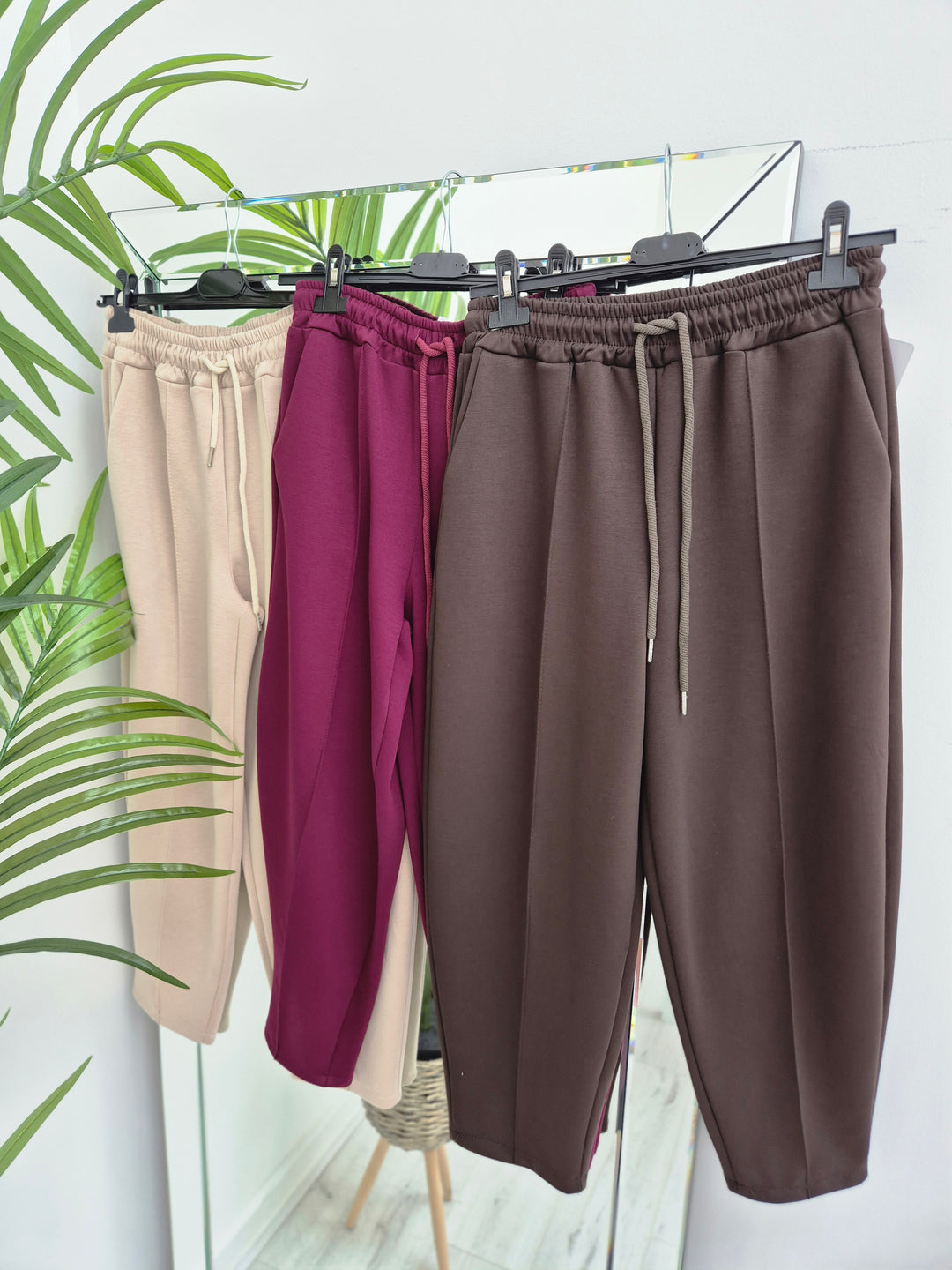 Amelia Barrel Leg Seamed Pants - (choose your Colour)