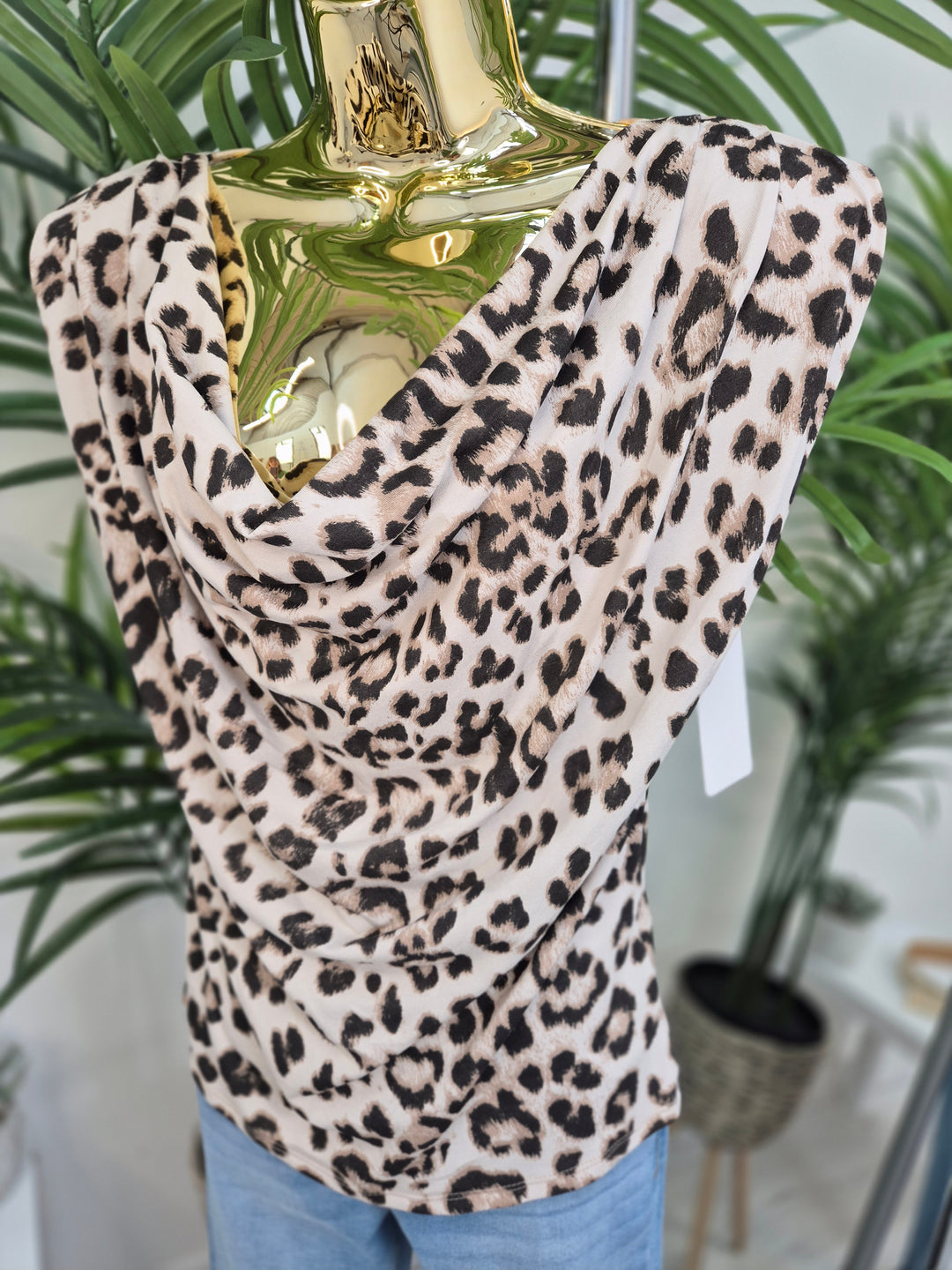 Zelda Ruched Top - Leopard
