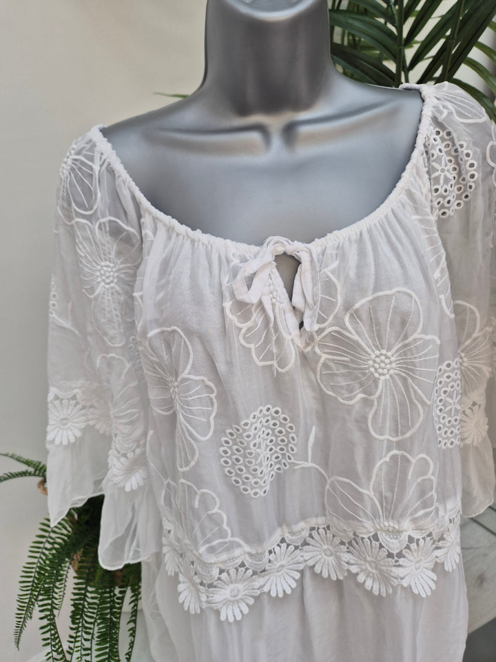Florence Lace Top - (choose your Colour)