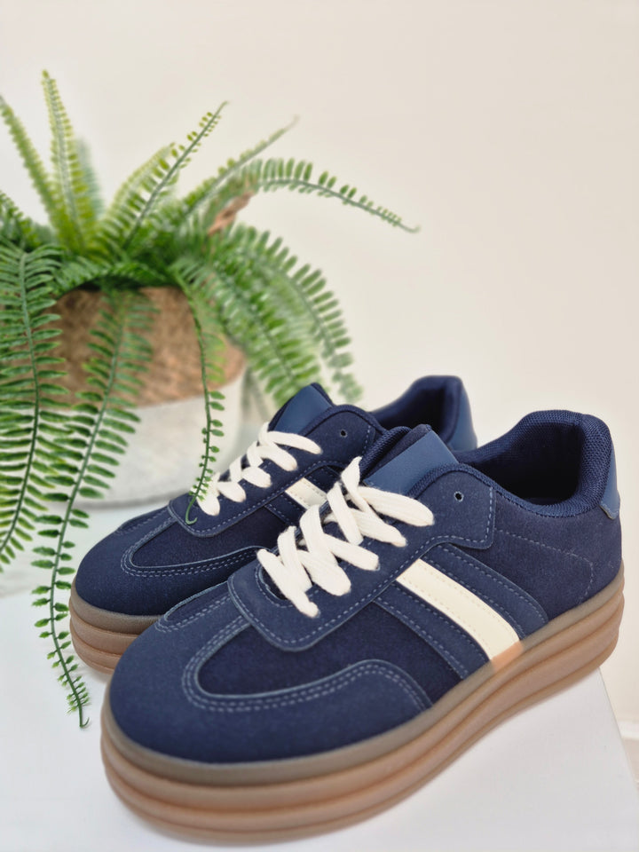 Dakota Chunky Trainers - Blue (choose your Size)