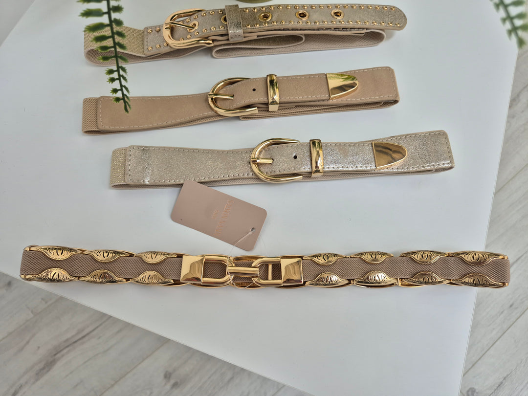 Stretchy Belt (Gold Tone) - (choose your Colour/Style)