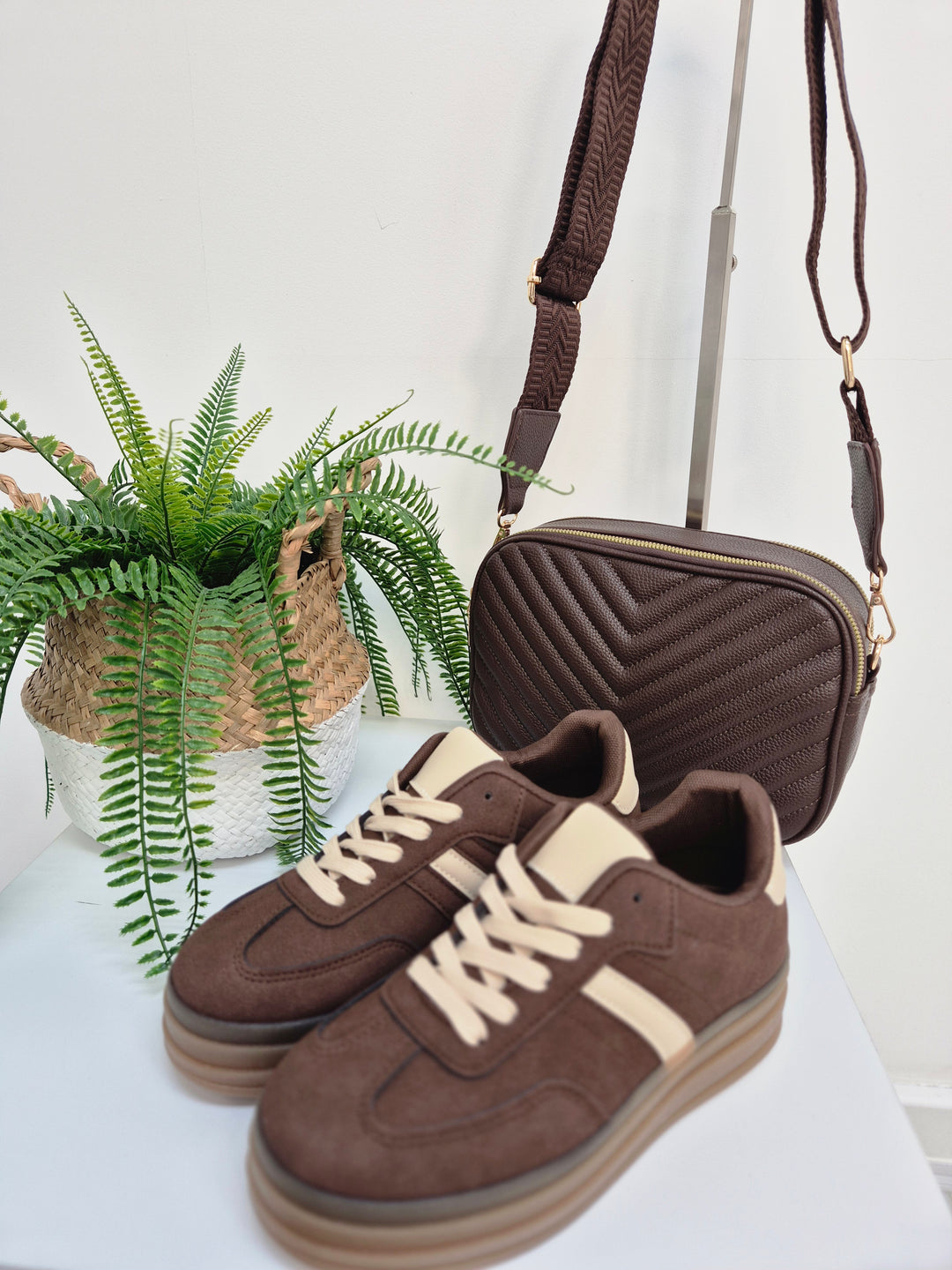 Dakota Chunky Trainers - Chocolate (choose your Size)