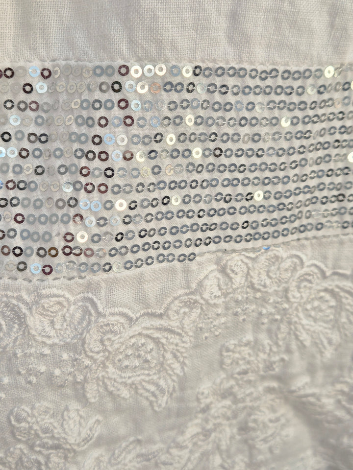 Linen Sequin Co-ord Set (2 Piece) - (One Size, fits from Size 12 to Size 16/18) - (Choose your Colour)