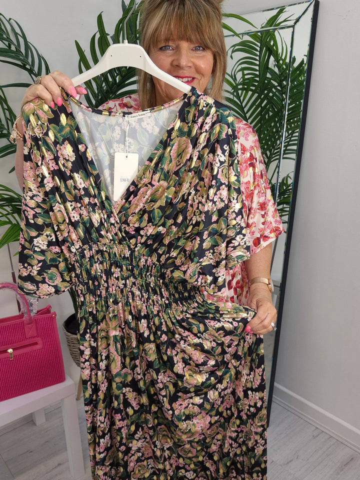 Lisbon Floral Maxi Dress - (choose your Colour)