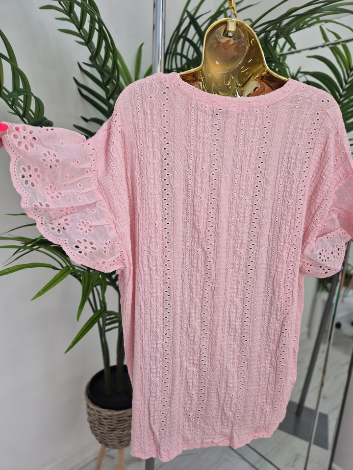 Florence Lace Top - (choose your Colour) - (Oversized)