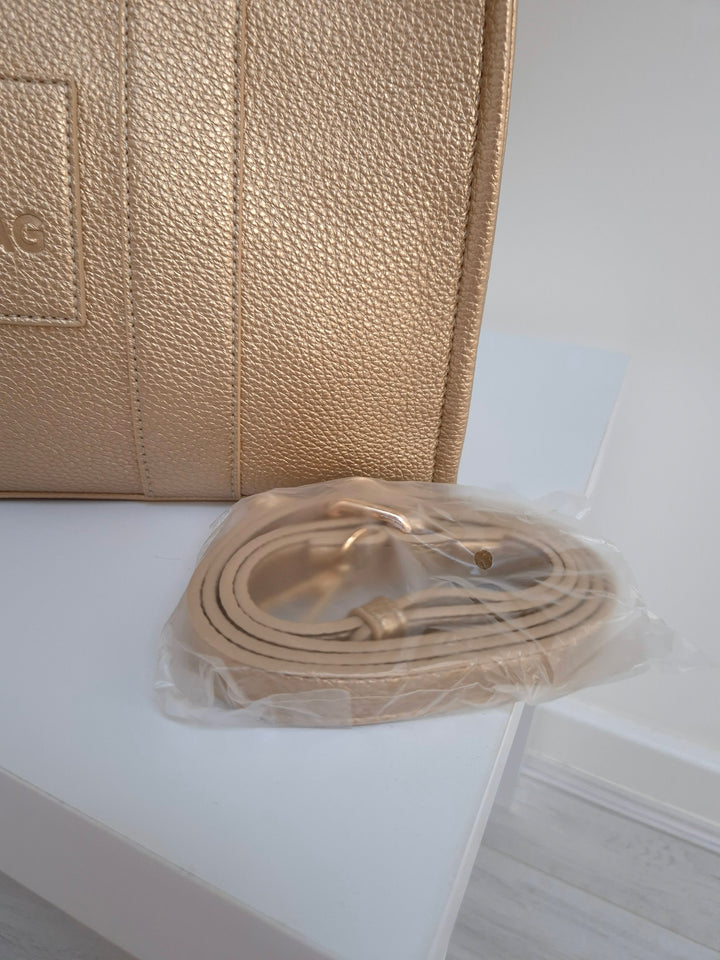 The Tote Bag - Large Size - Metallic Gold