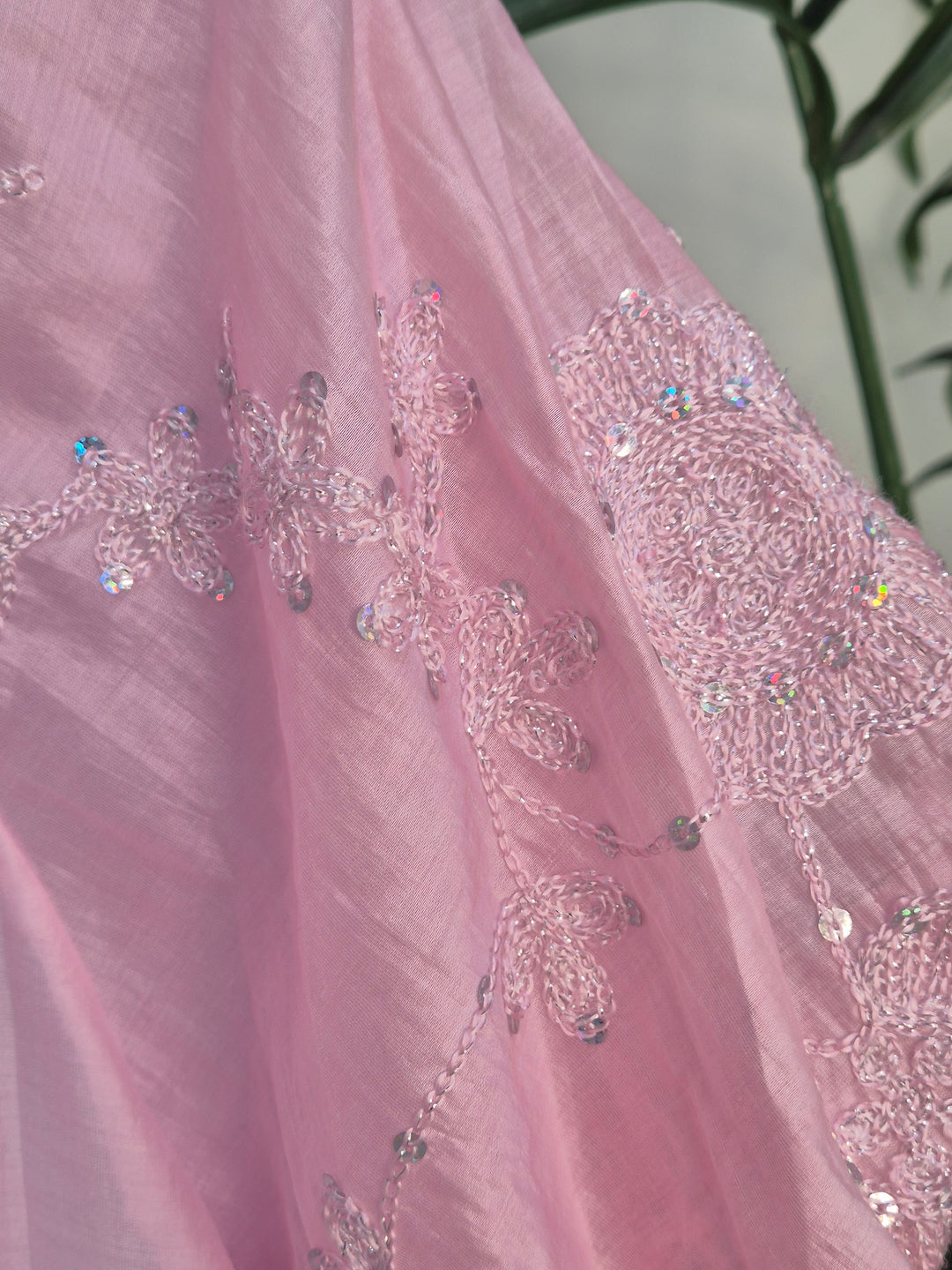 Patsy Puffball Sleeve Sparkly Blouse (One Size, fits from Size 10/12 up to Size 16) - Pink