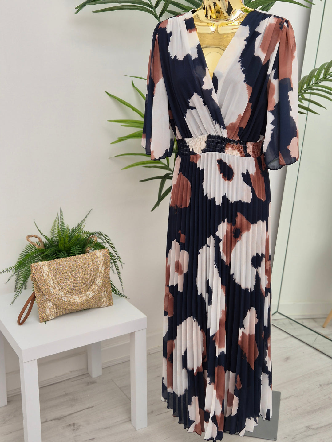 Maisy Moo Pleated Wrap Dress - (choose your Colour) - (One Size fits up to Size 16)