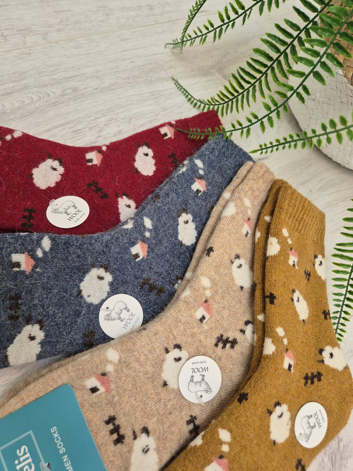 Cosy Soft Socks - Sheep (choose your Colour)