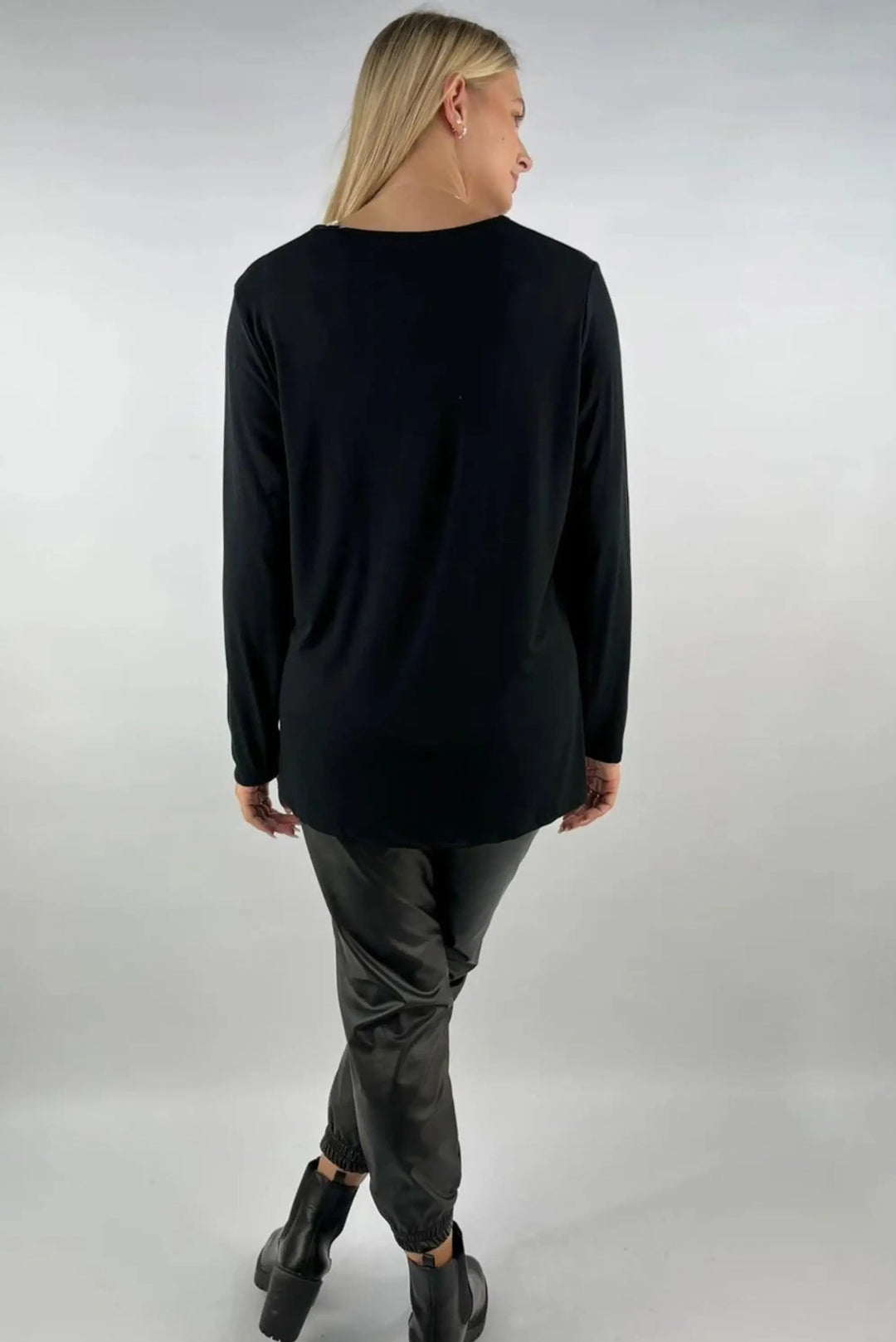 Vanessa Long Sleeve Top - (choose your Colour) - One Size/Curvy - from Size 14 to Size 18/20
