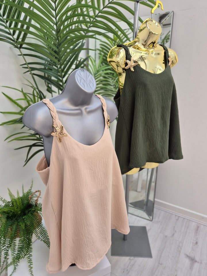 Starfish Plaited Top (choose your Colour)