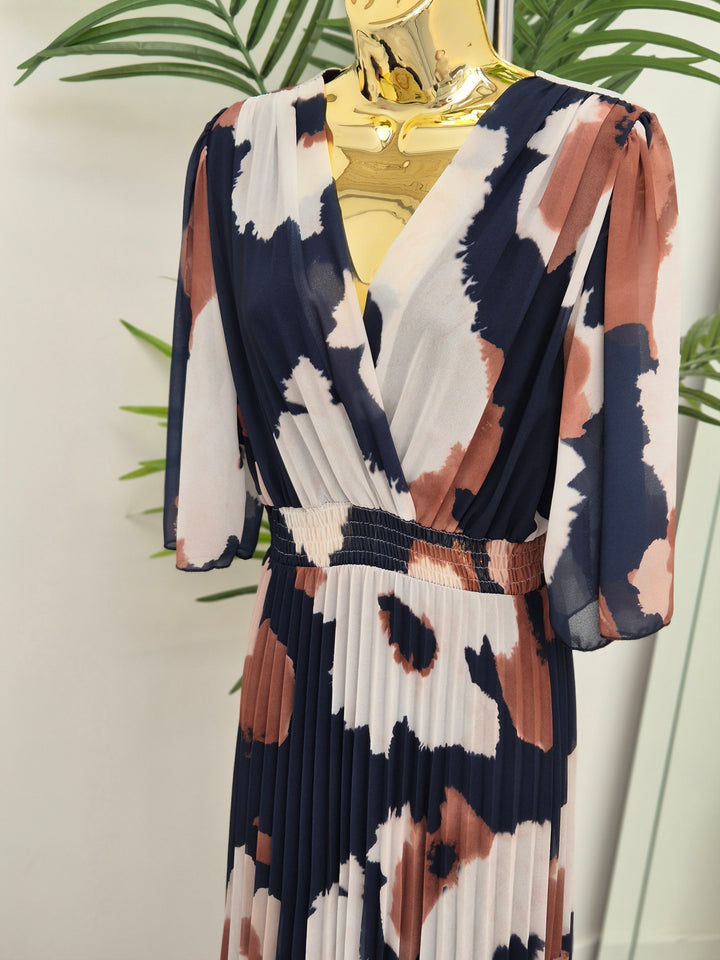 Maisy Moo Pleated Wrap Dress - (choose your Colour) - (One Size fits up to Size 16)