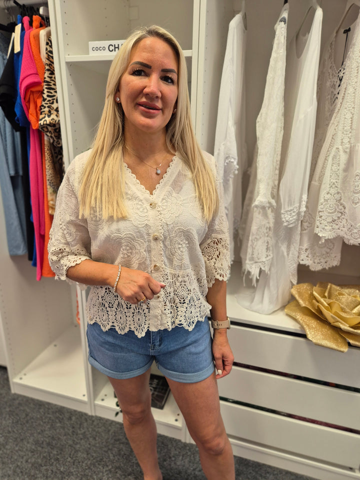 Florence Lace Top - (choose your Colour)