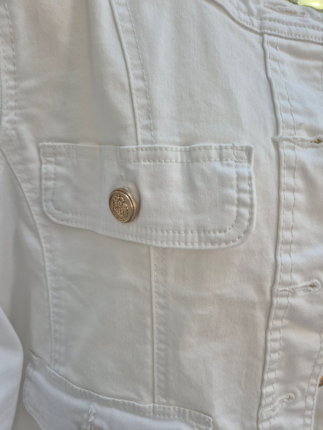 Denim Jacket with Baroque Buttons (Size 18) - (choose your Colour)