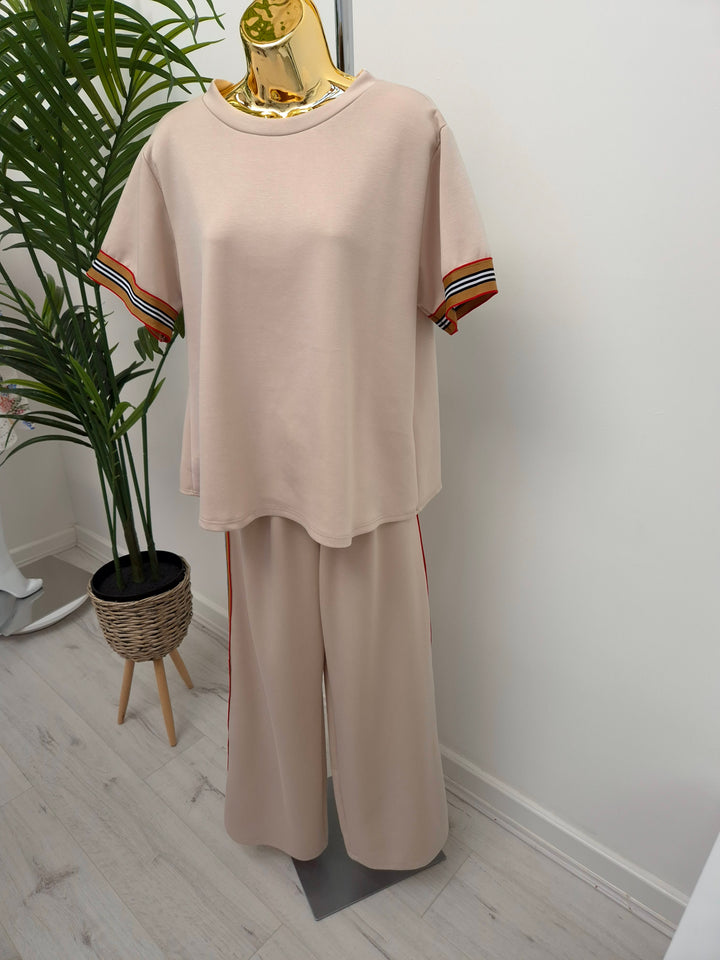 Barbara Co-ord Lounge Suit (2 Piece) - Beige