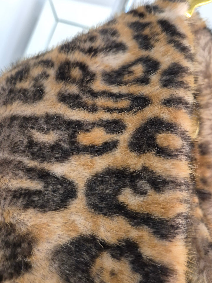 Oslo Faux Fur Infinity Snood - Leopard