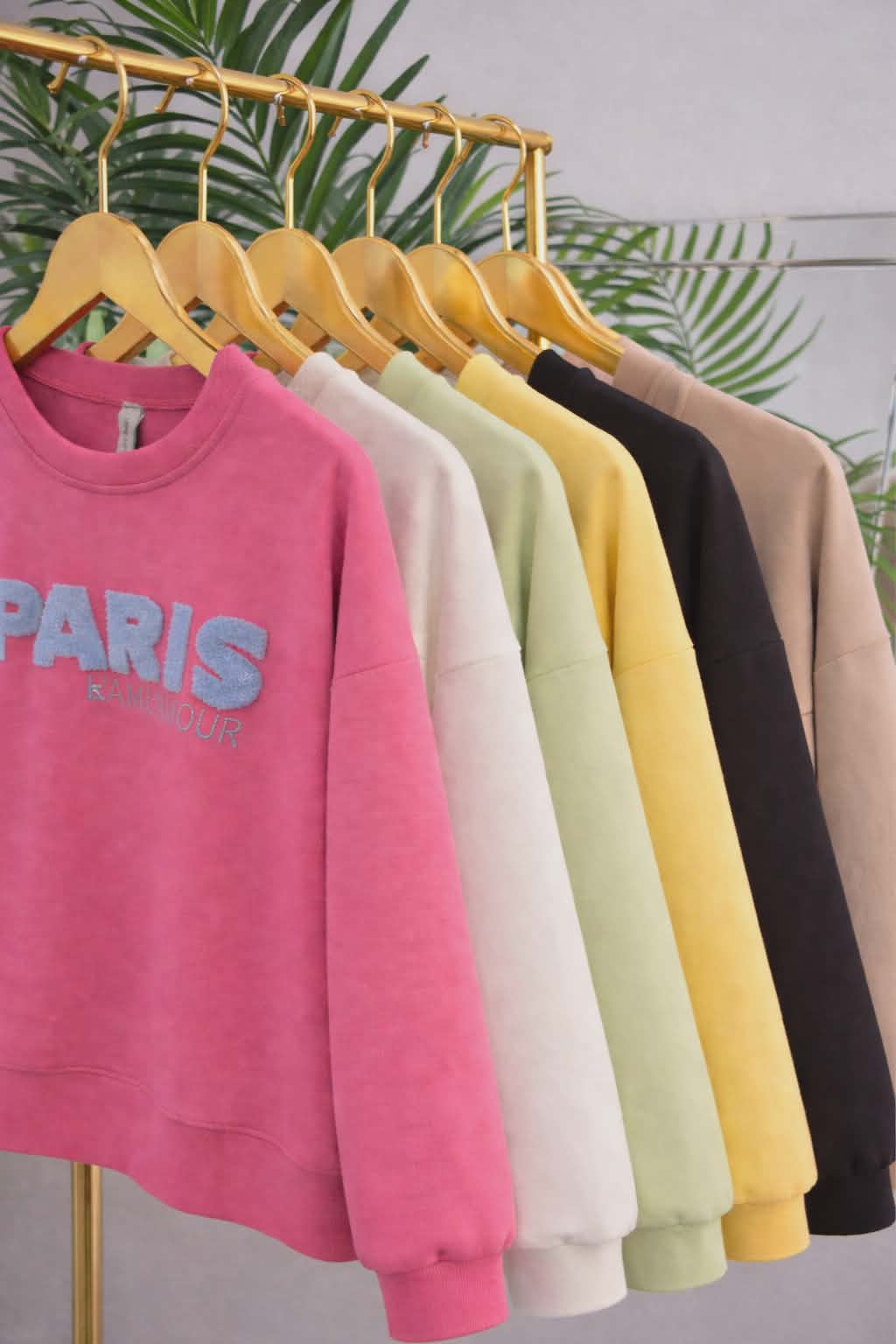 Paris Sweatshirt - White/Blue (One Size - fitting from Size 10 to Size 16)