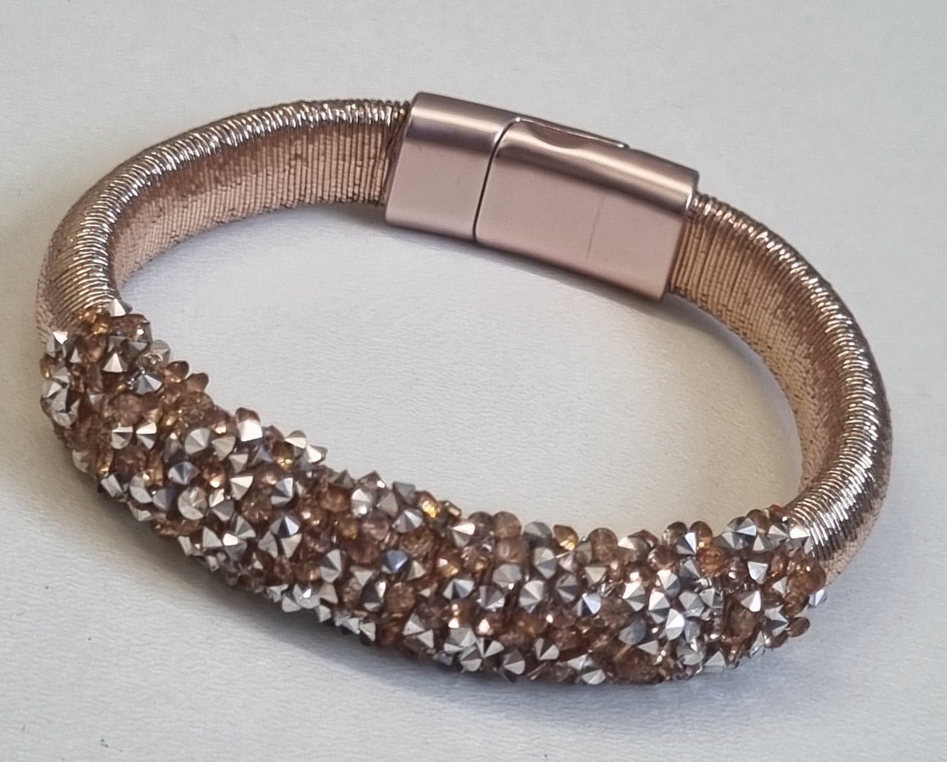 Crystal Band Magnetic Lock Bracelet