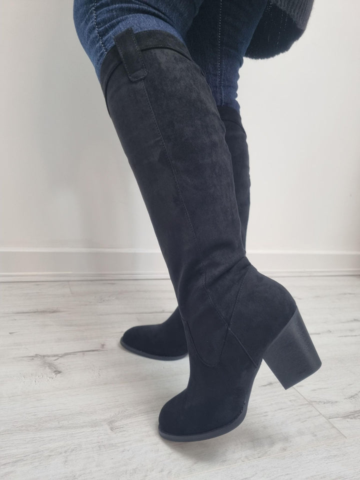 Arizona Knee High Boots - Black