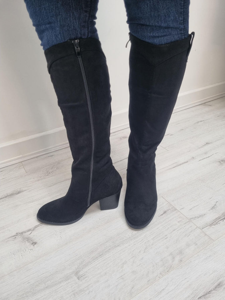 Arizona Knee High Boots - Black