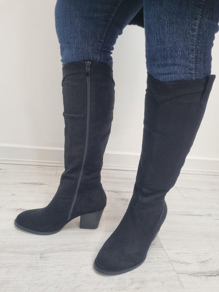 Arizona Knee High Boots - Black