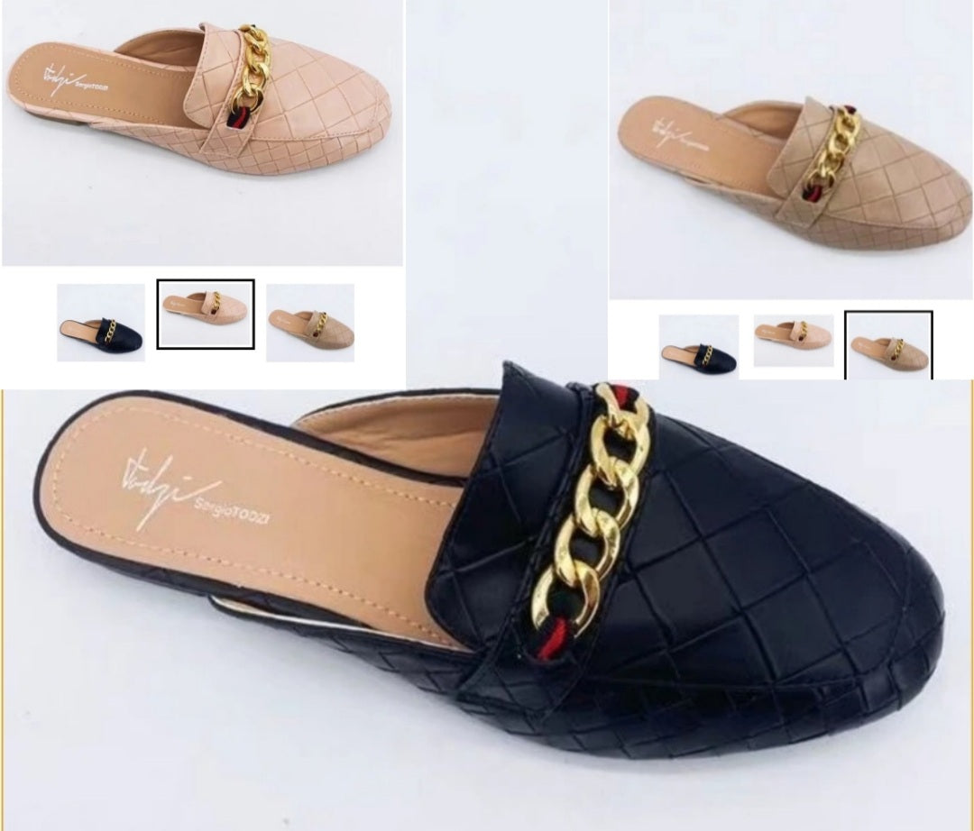 Chain Loafers - Pink