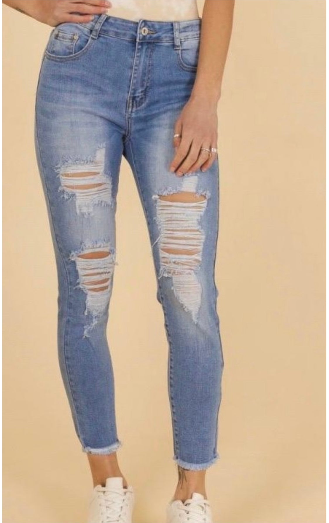 Ladies ankle grazer jeans shop